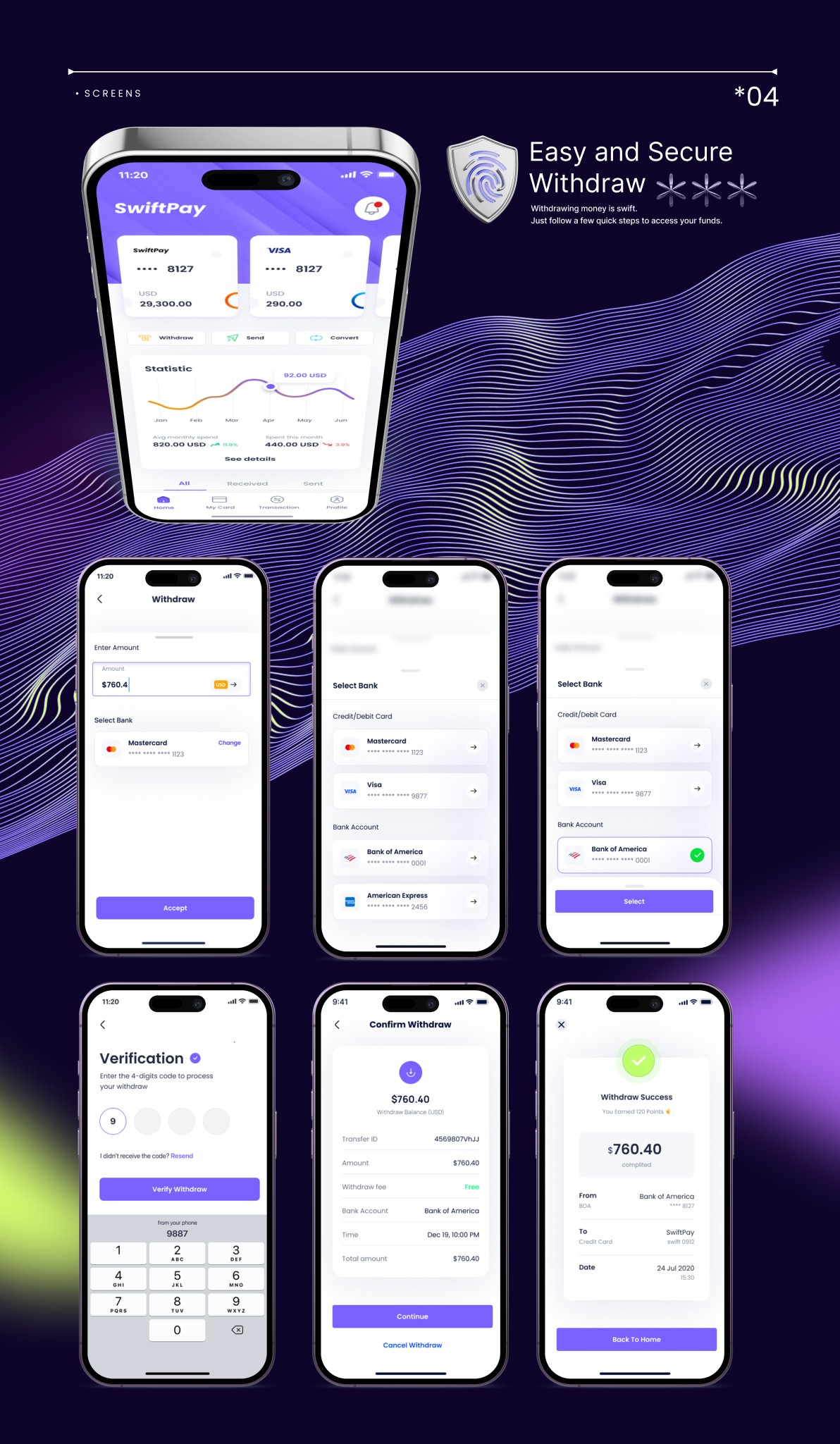 Swift Pay Fintech App Preview Image