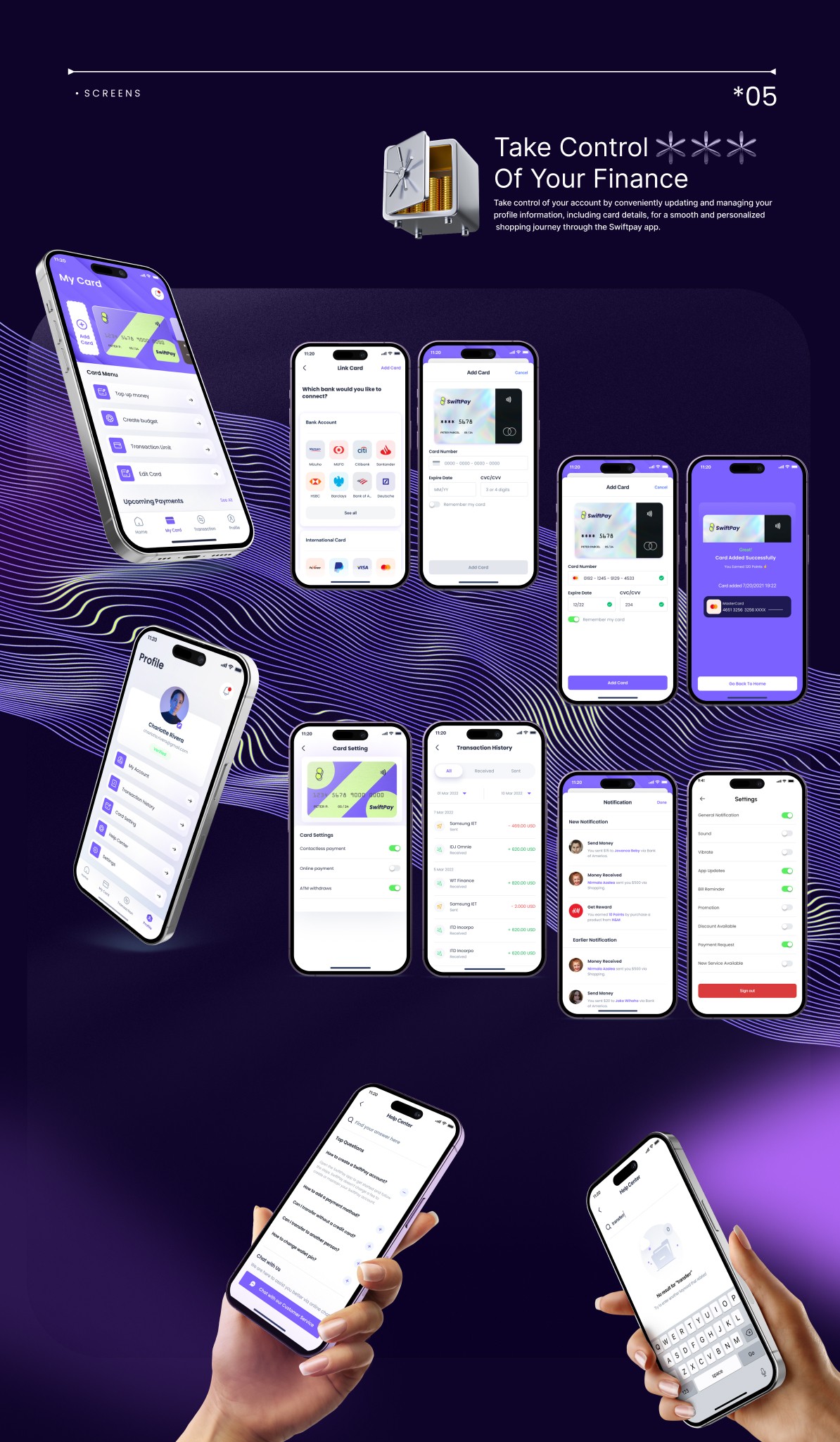 Swift Pay Fintech App Preview Image